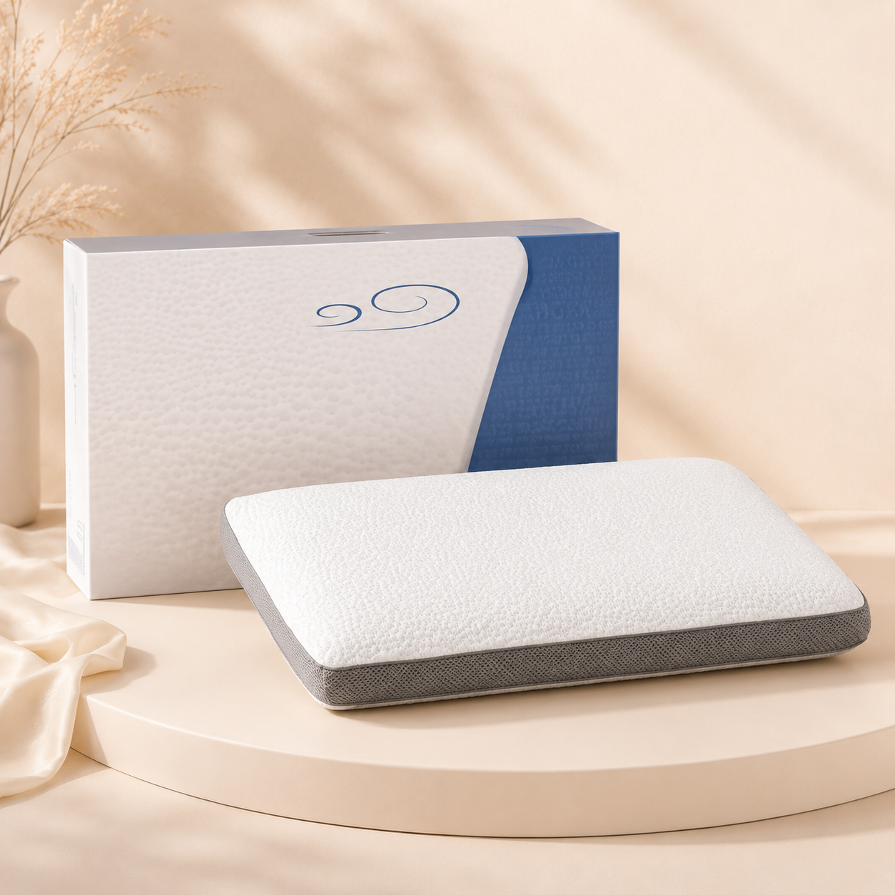 Slow rebound foam pillow